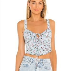 Floral corset top